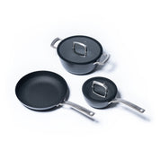 Set de vase de gătit pentru uz zilnic din fontă subțire - 3 piese