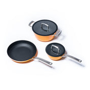 Set de vase de gătit pentru uz zilnic din fontă subțire - 3 piese