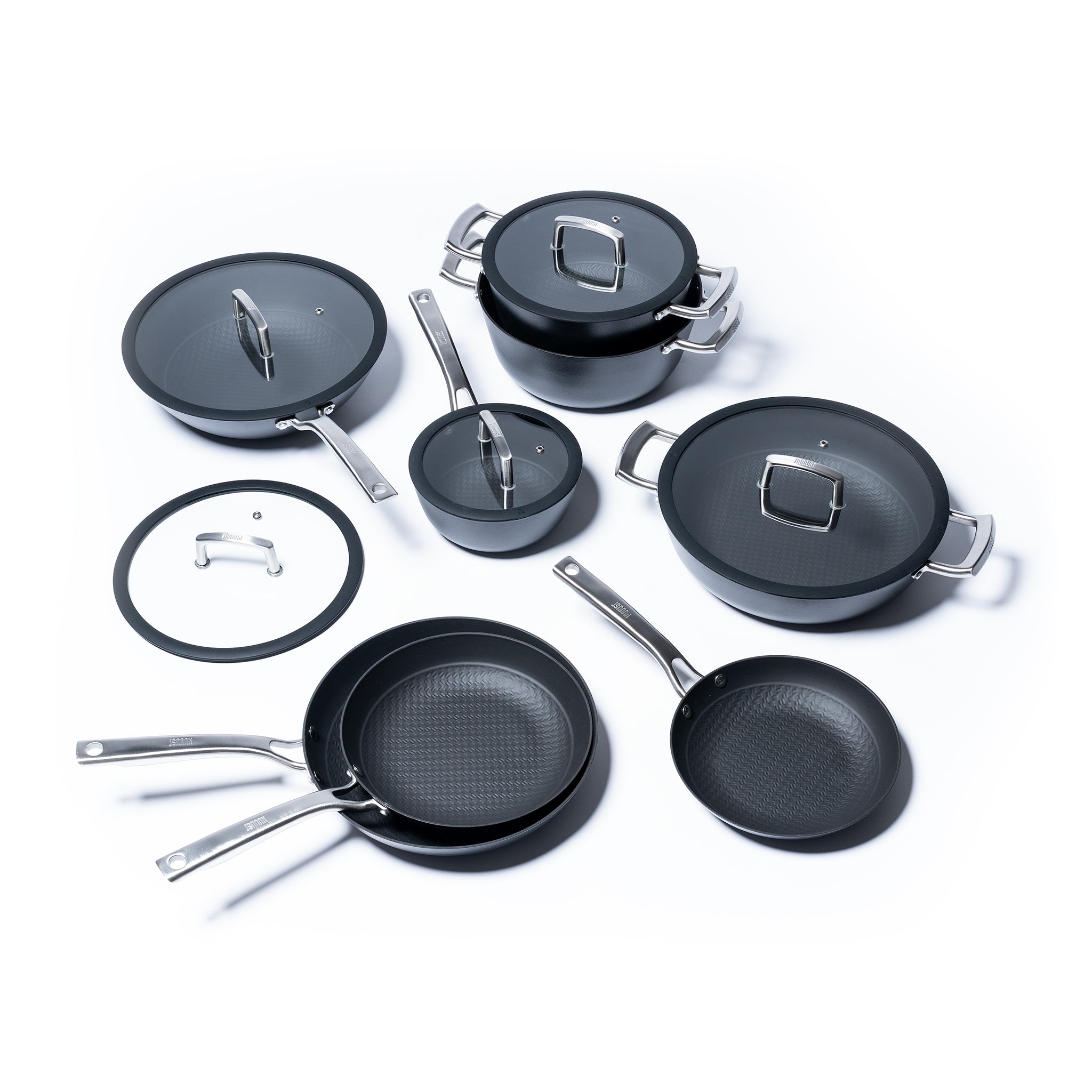 Set de vase de gătit din fontă subțire - 8 piese