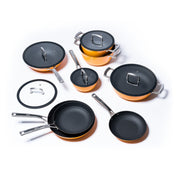 Set de vase de gătit din fontă subțire - 8 piese