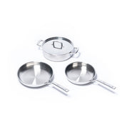 Set de tigăi din oțel inoxidabil stratificat - 3 piese